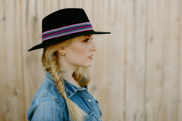 Shelby fedora in Andean Wool, perfect for mountain adventures, by Sol Authentica