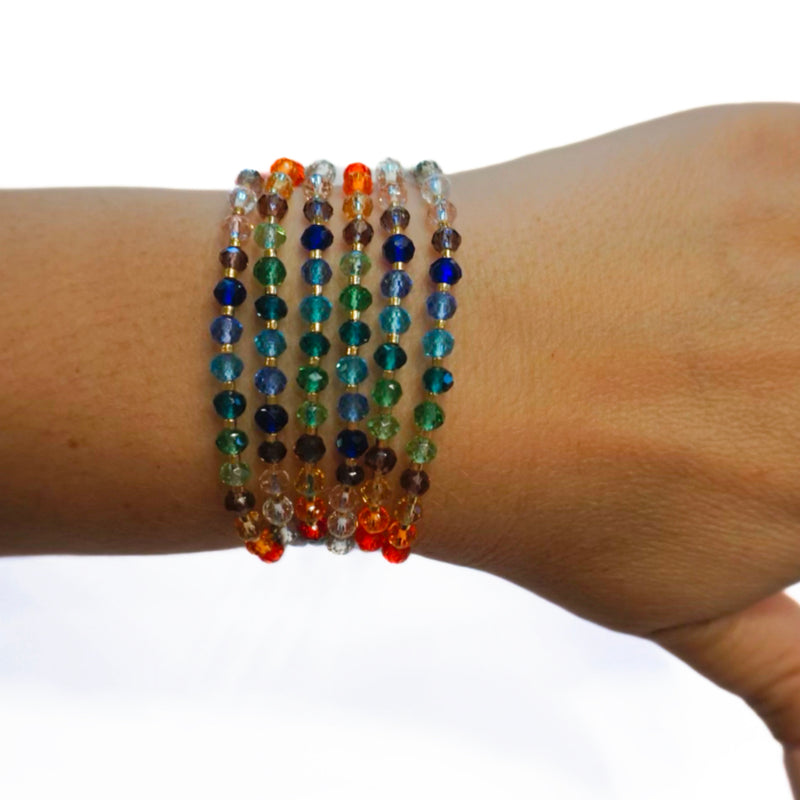 Adjustable 7 Chakra Energy Bracelet for meditation and daily balance