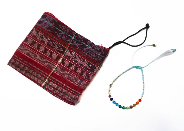 Handmade Chakra Balancing Bracelet with natural gemstones and miyuki beads