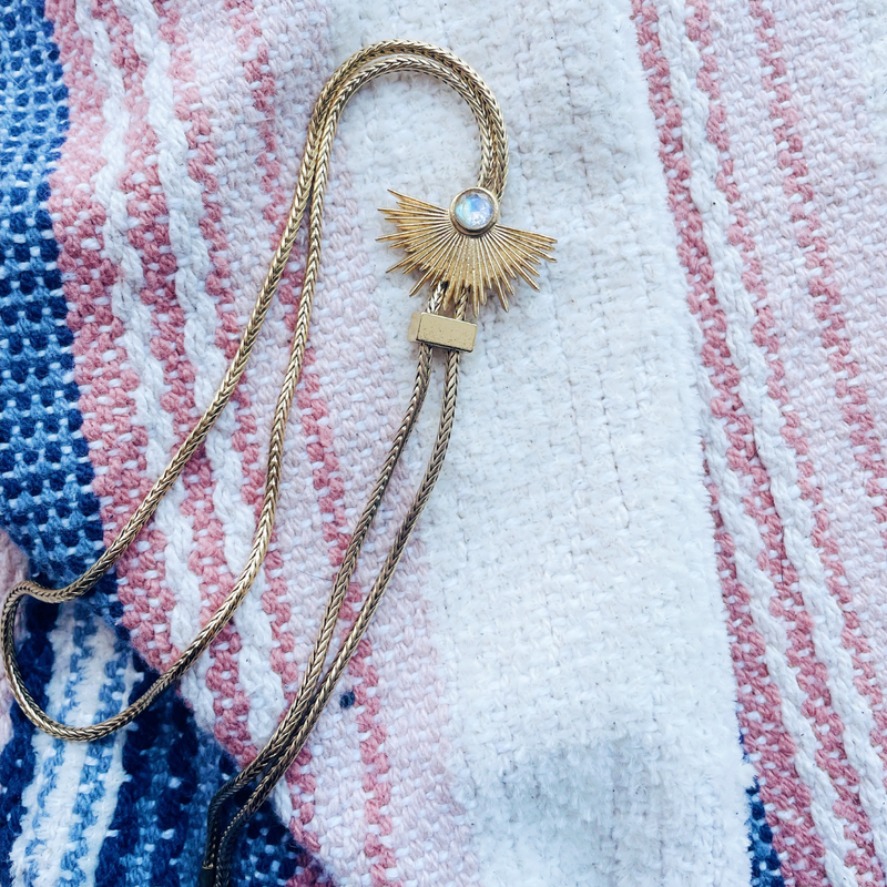 Convertible Hat Band/Bolero - Moonstone