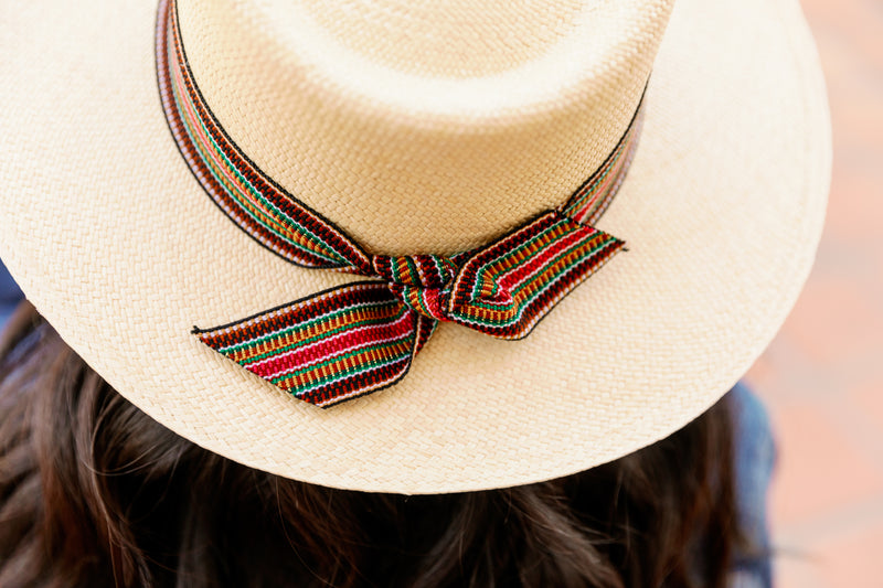 Sol Authentica's Mojave Hat featuring a unique artisanal band, embodying festival spirit and sustainable fashion