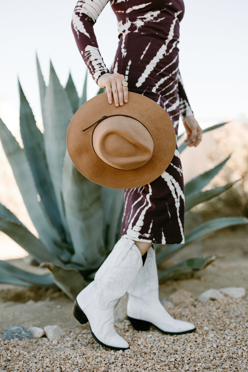 The Sydney: Iconic Wool Rancher Hat for Adventures L / Tobacco